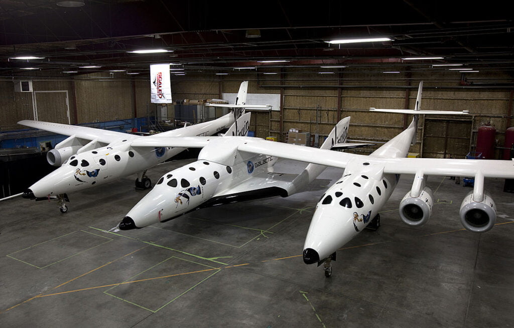 Photo of the Virgin Galactic SpaceShipTwo