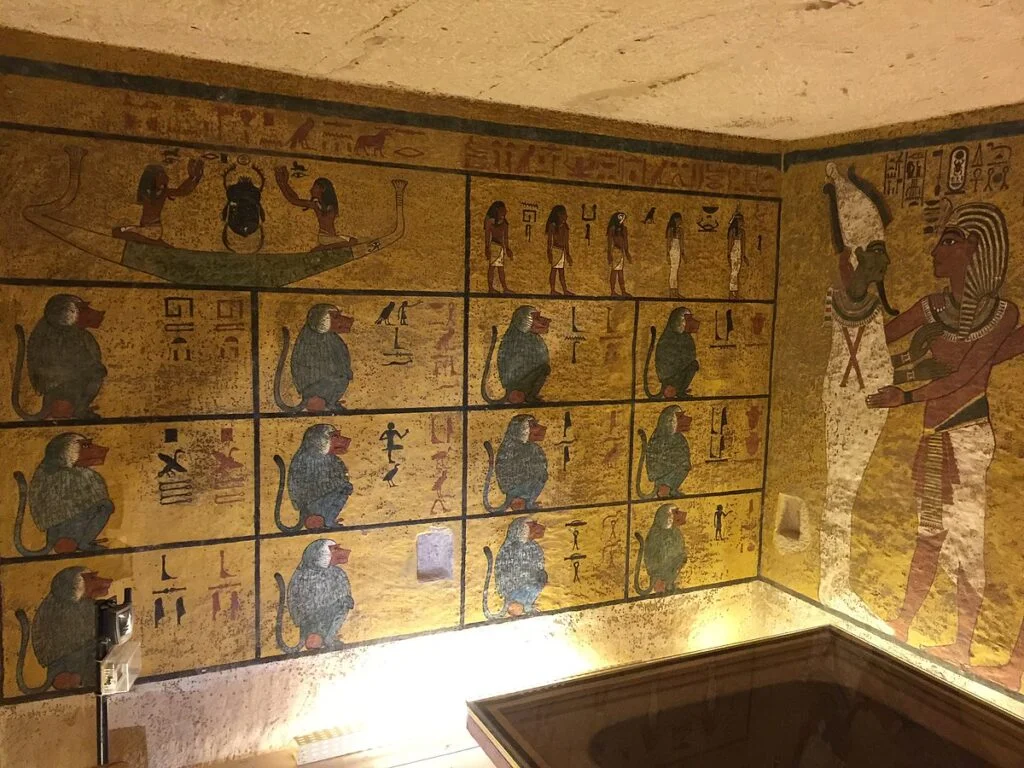 The Egyptian Architecture: An Intriguing Evolution in Architecture Inside Pharaoh Tutankhamun's tomb, 18th dynasty