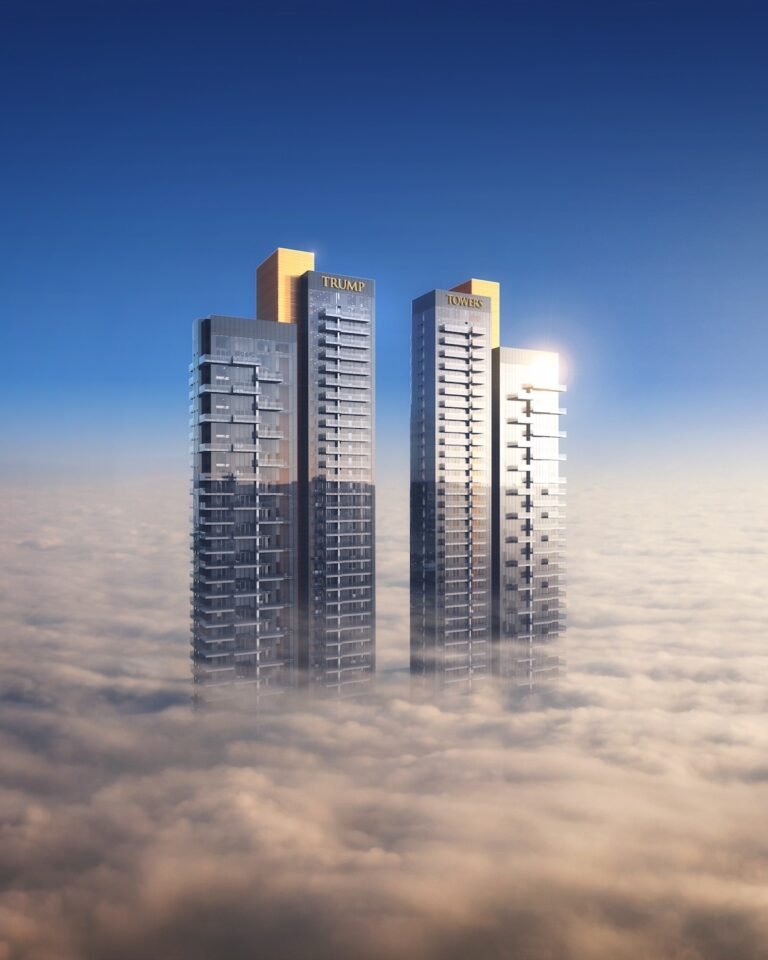 Illustration of Luxury Apartment Complex With Fast Wi-Fi
