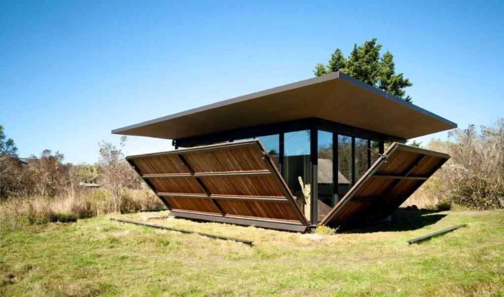 8 Breathtaking Modern Cabin Houses examples-Living Off the Grid False Bay Writer’s Cabin by Olson Kundig Architects
