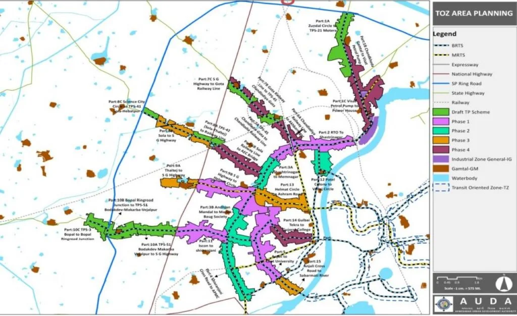 TOZ Area Planning Distribution