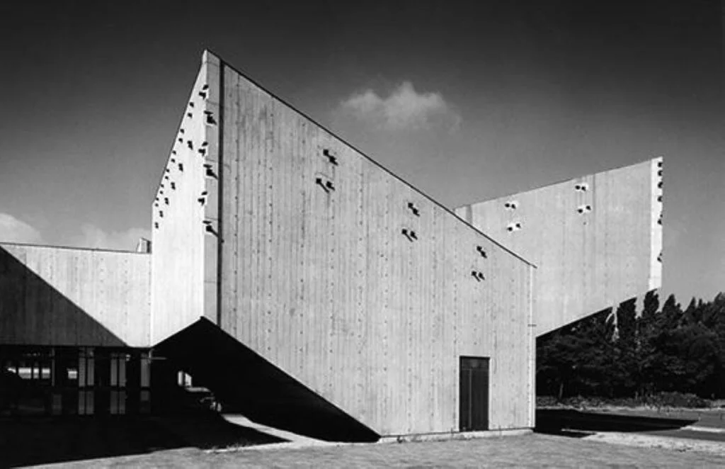 Unusual shapes in Brutalism