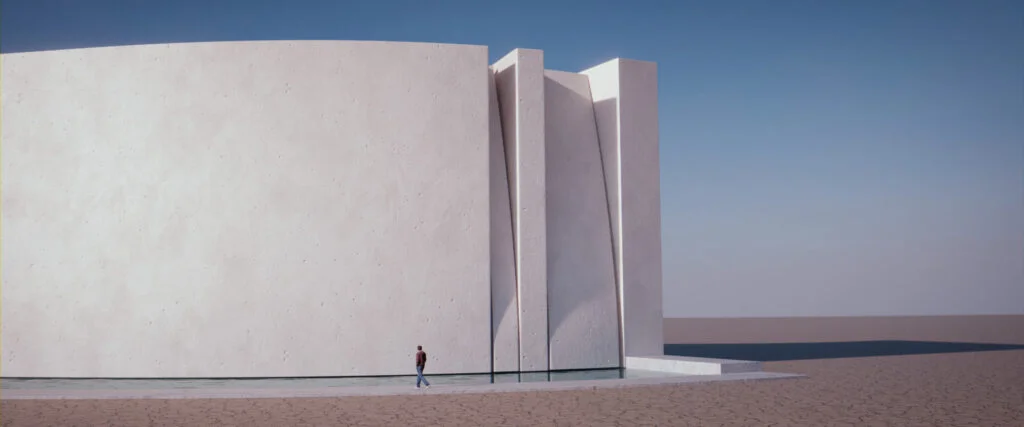Why Do People Love Architecture? ‘Minimalist Desert’- Minimalist artwork from Michele Durazzi