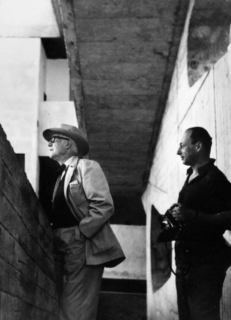 Lucien Hervé with Le Corbusier