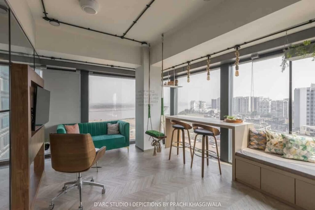 Interior Design Project by D'arc Studio: The Workstudio Interior Design Project by D'arc Studio: The Workstudio Design FirmD'arc studioCompletion YearJune 2022Gross Built Area1040 sq ftProject LocationSurat, GujaratBuilding FunctionInterior DesignLead ArchitectsAr. Aakruti JohariPhotography CreditsPrachi Khasgiwala D'arc studio,Workstudio,design