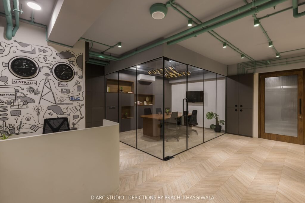 Interior Design Project by D'arc Studio: The Workstudio Interior Design Project by D'arc Studio: The Workstudio Design FirmD'arc studioCompletion YearJune 2022Gross Built Area1040 sq ftProject LocationSurat, GujaratBuilding FunctionInterior DesignLead ArchitectsAr. Aakruti JohariPhotography CreditsPrachi Khasgiwala D'arc studio,Workstudio,design