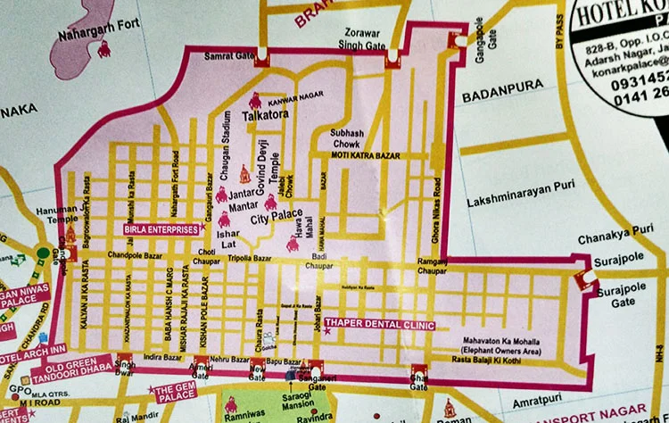 CITY PLAN OF JAIPUR BY AR. VIDYADHAR BHATTACHARYA