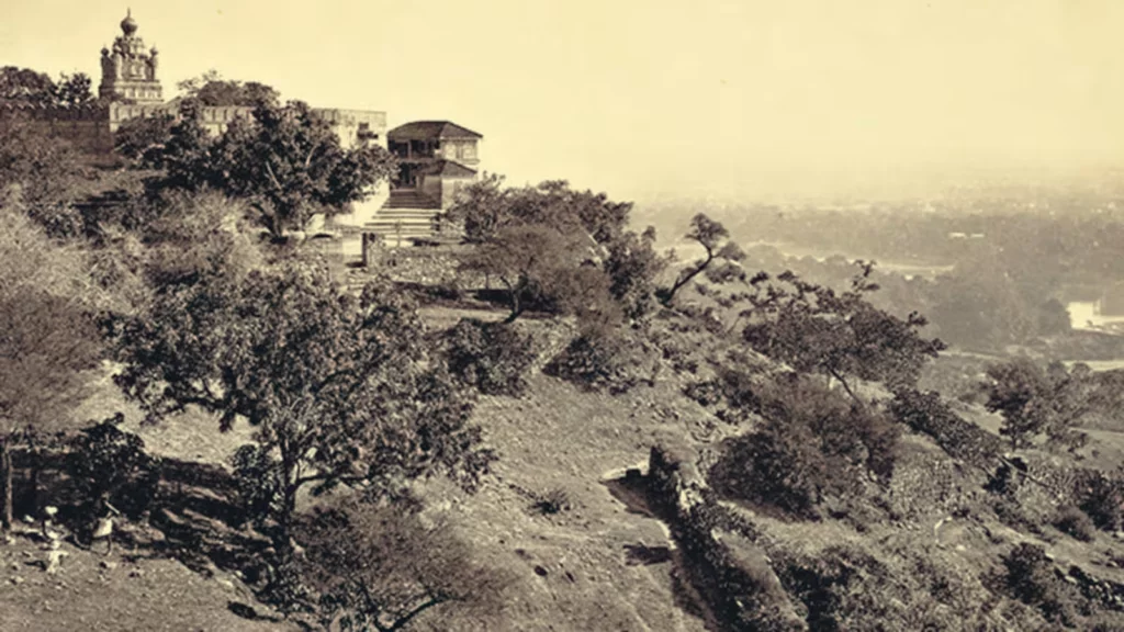 Before - Parvati Hill in Old Pune City