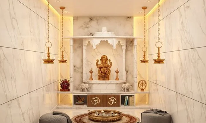 marble temple design for home