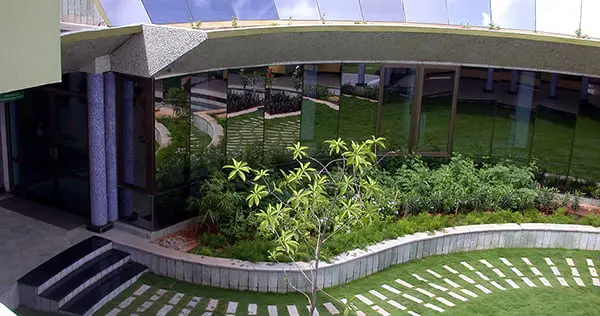 10 Green Buildings in India That Inspire the World Green building, or sustainable design, is the practice of accelerating the efficiency with which buildings and their sites use energy, water, and materials, and of reducing impacts on human health and the environment, considering the total life span of a building. Green-building concepts are not only restricted to the walls of buildings but also include site planning, community and land-use planning issues. Green Building,sustainable design,solar energy,architecture,design