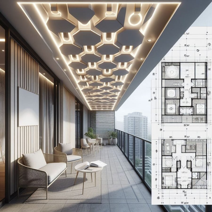 50+ Amazing Balcony Designs: Elevating Your Outdoor Space Balcony Ceiling Design