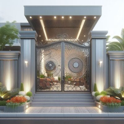 50+ Amazing Modern House Gate Designs | The Design Gesture
