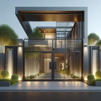 50+ Amazing Modern House Gate Designs | The Design Gesture