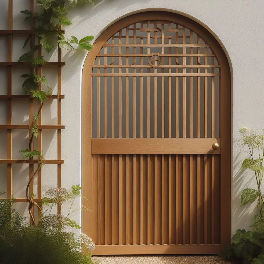 Wooden House Gate Design