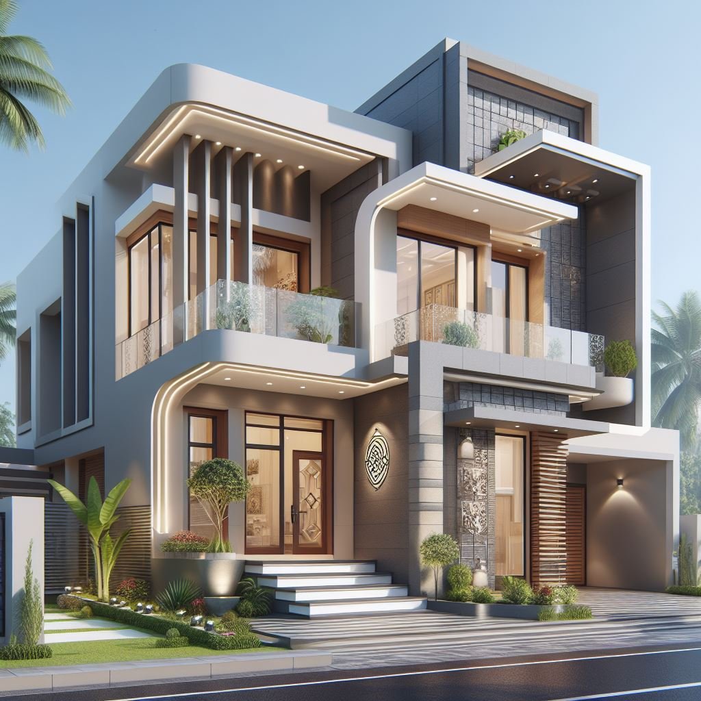 40+ Mind-Blowing Modern House Front Elevation Designs | The Design Gesture
