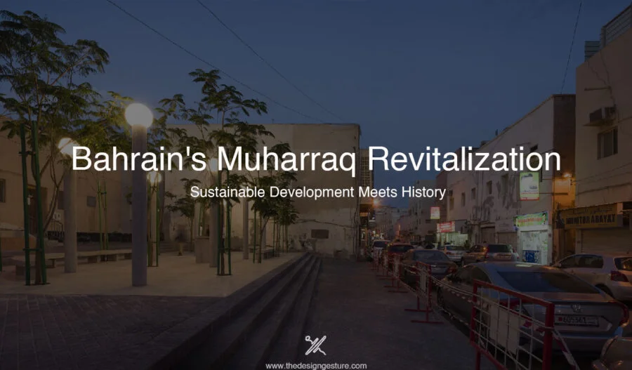 Bahrain's Muharraq Revitalization: Sustainable Development Meets History The Revitalization of Muharraq project involves the rehabilitation of the historic areas of Muharraq city, rooted in its former pearling trade located in the Kingdom of Bahrain. From an innocent initial intervention in the early 21st century by Sheikha Mai Al Khalifa to restore a cultural majlis in one of her family properties in Muharraq, the project took a complex shape with a holistic approach. The project evolved with a higher aim of not just preserving the historic structures related to pearling, but also instilling the lost communal spirit by constructing new cultural buildings and public squares encouraging a local influx in the city.