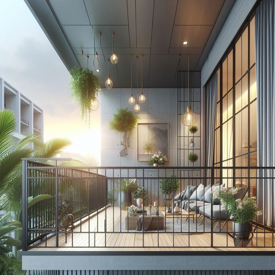 50+ Amazing Balcony Designs: Elevating Your Outdoor Space modern style glass railing design for balcony
Steel Railing Design for Balcony