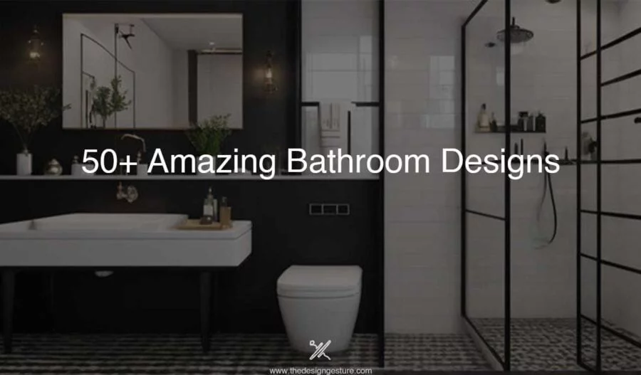 50+ Amazing Bathroom Designs When we talk about bathroom designs, we accept the fact that a huge evolution took place from basic functionality to become personal space for relaxation and regeneration. Every element of bathroom like tile choices to layout changes, everything contributes to the overall feel and functionality of the space. The overall ambiance and hygiene enhances the experience of using bathroom space.