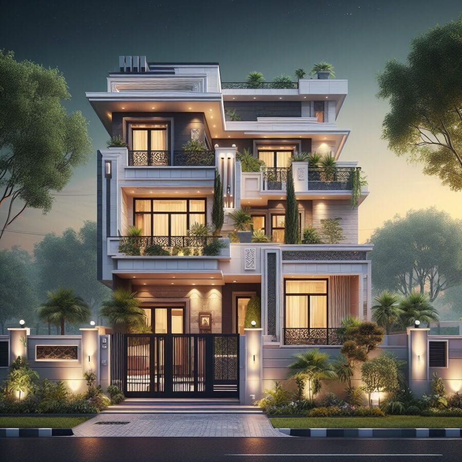 50+ Amazing House Design Elevation design of front house