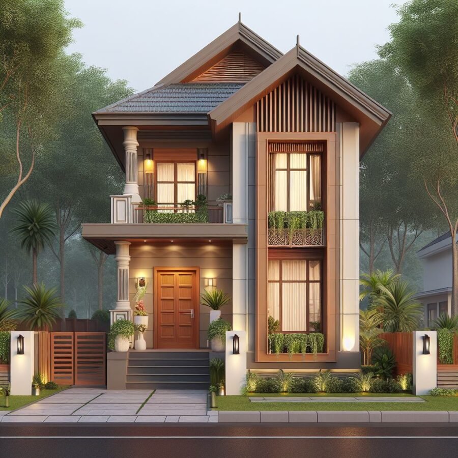 50+ Amazing House Design Elevation 10 by 40 front elevation