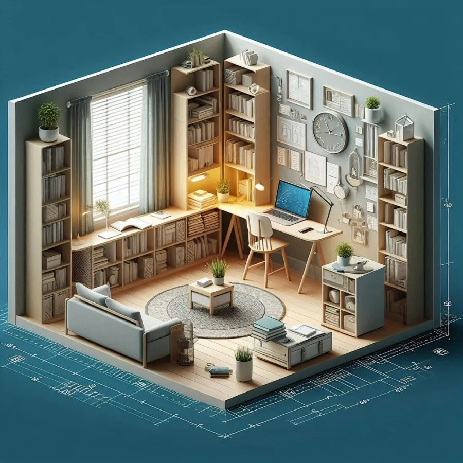 50+ Amazing Idea of Study Room Design bedroom study table design
study room design for small room