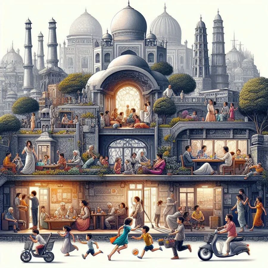 City architecture evolution , Modern architecture vs post modern