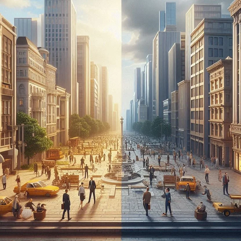 Change in architecture, generational change in city architecture