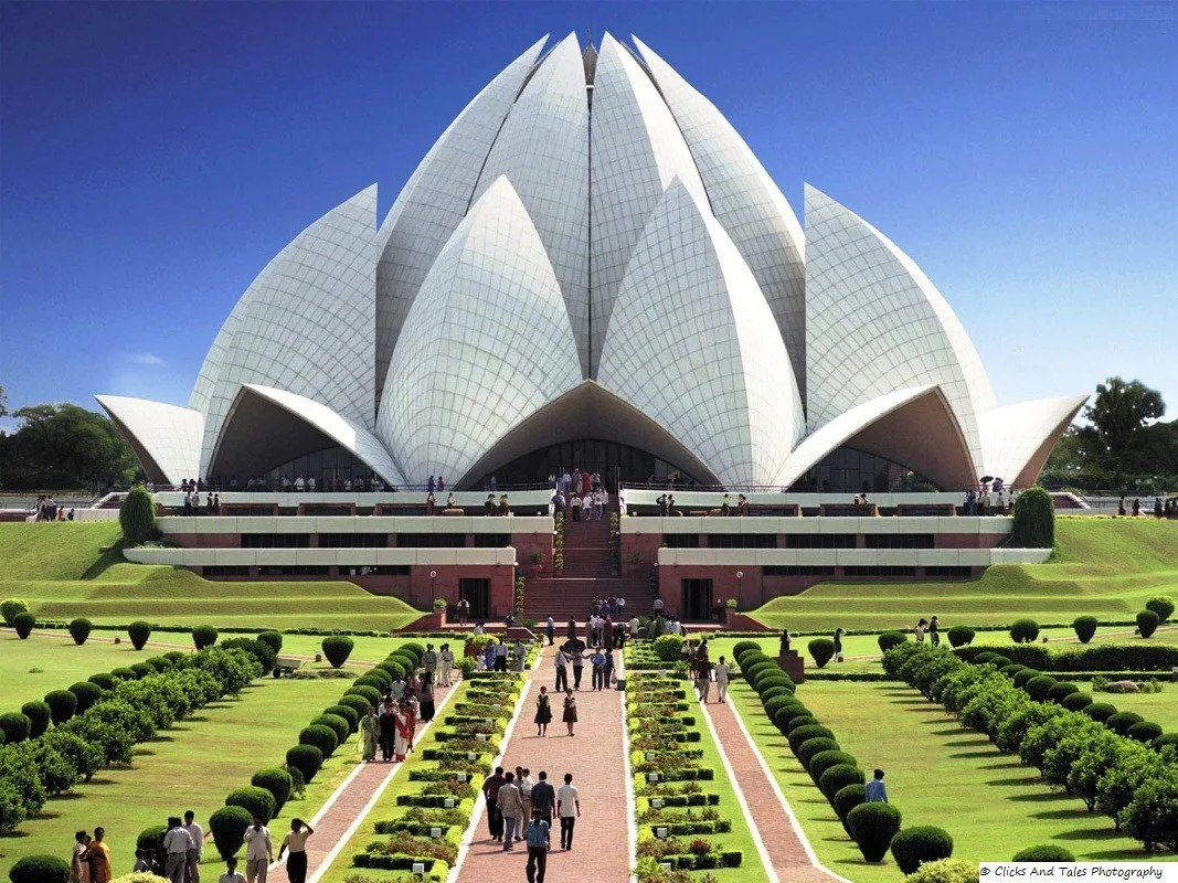 Beautiful Lotus Temple- Bahá'í House of Worship &nbsp;Fig: The Lotus Temple, New Delhi by Fariborz Sahba lotus temple