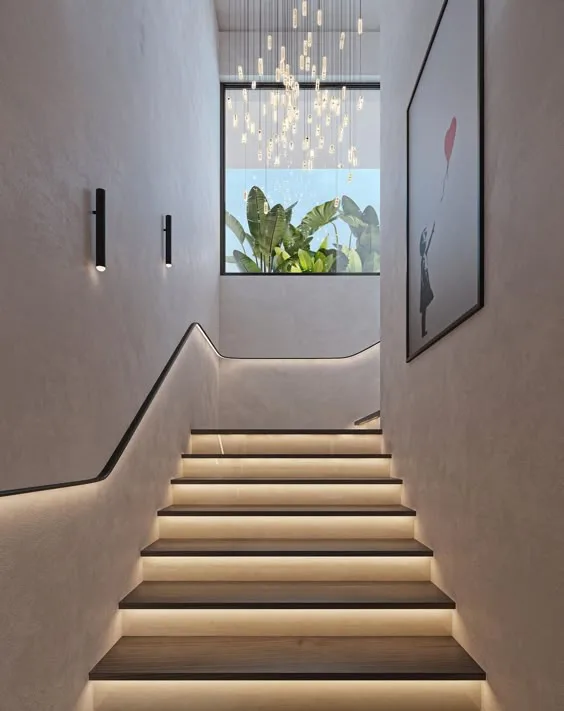 glass railing design for stairs