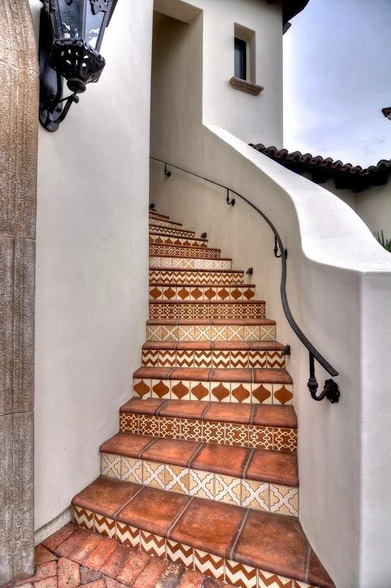 stair design black and white