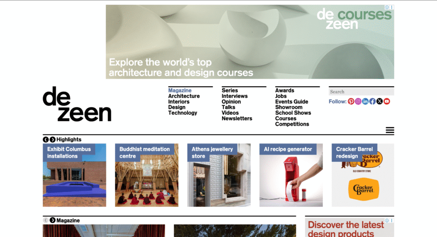 Screenshot 2025-08-31 at 12.52.08 AM Top 10 Must-Follow Architectural Websites Discover the top 10 must-follow architectural websites every architect should follow for inspiration, design trends, competitions, and practical building resources. Architecture is not just about buildings; it’s about culture, creativity, innovation, and the stories we shape through design. In today’s digital world, staying updated with the latest architectural projects, competitions, design trends and technological breakthroughs is easier than ever—thanks to some brilliant online resources. But here’s the catch: with hundreds of platforms out there, which ones are truly worth your time? architectural websites,websites for architects,top architecture blogs,architecture resources online